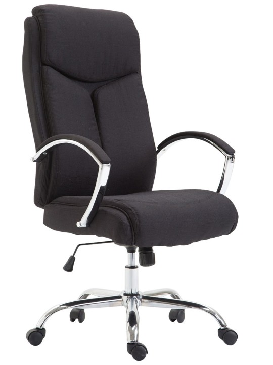 Cadeira de escritório em tecido Vaud, preto