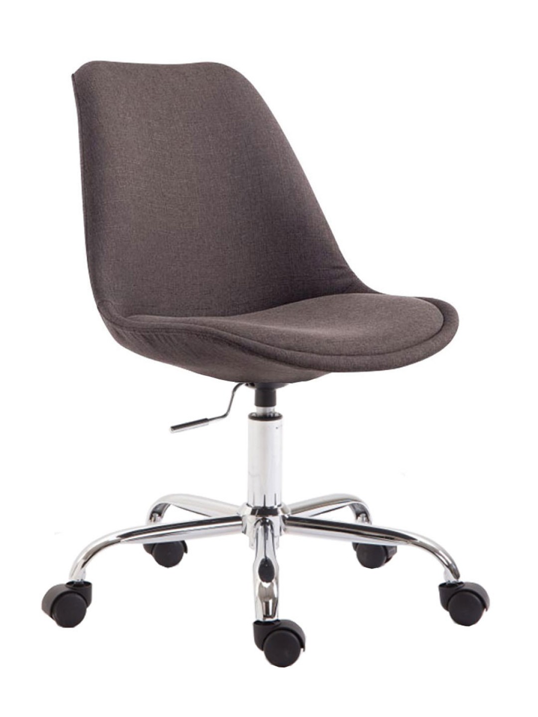 Cadeira de escritório em tecido Toulouse, cinza escuro