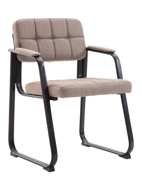 Cadeira para visitantes tecido Canadá B, taupe