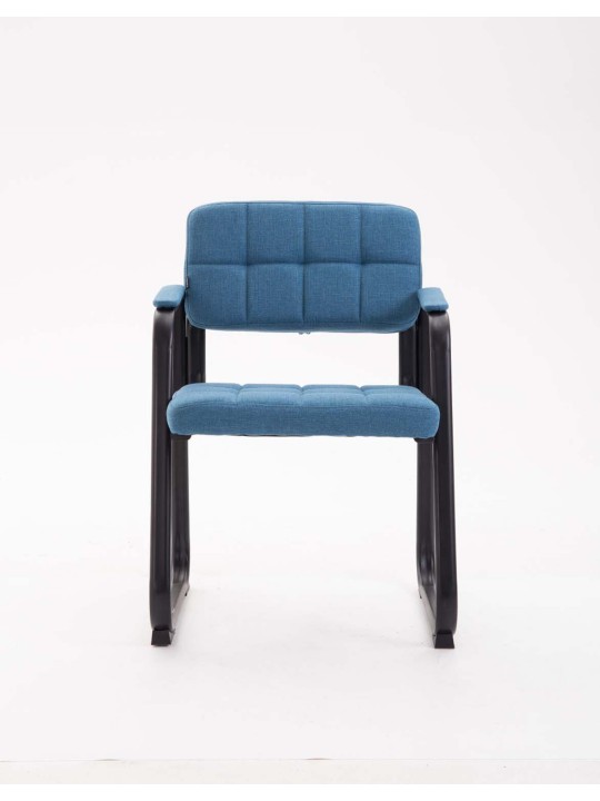 Cadeira para visitantes tecido Canadá B, azul