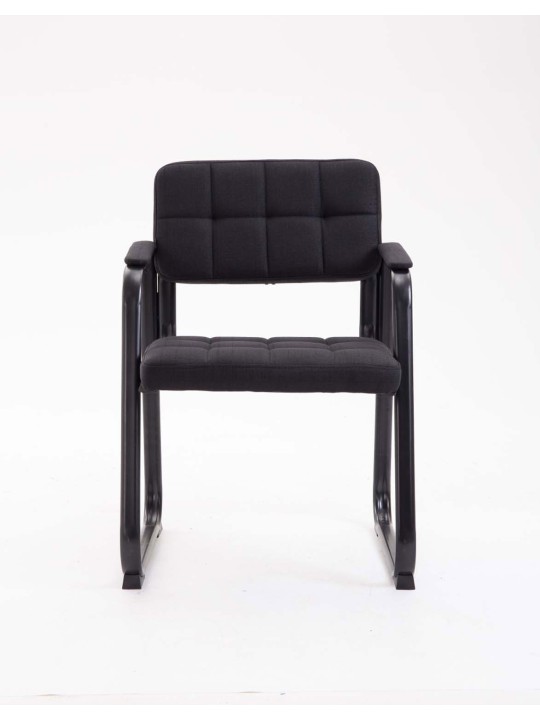 Cadeira para visitantes tecido Canadá B, preto