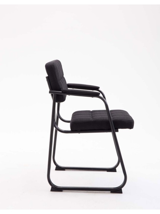 Cadeira para visitantes tecido Canadá B, preto