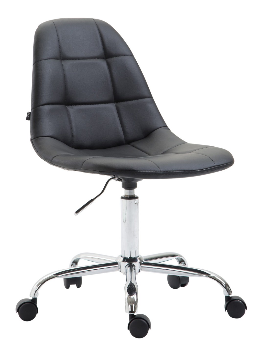 Cadeira de escritório Reims pele sintética, preto