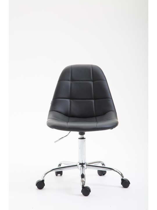 Cadeira de escritório Reims pele sintética, preto