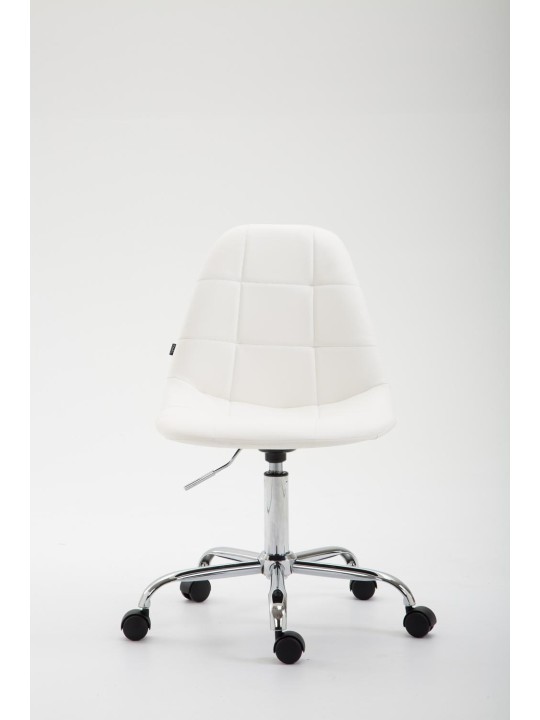 Cadeira de escritório Reims pele sintética, branco