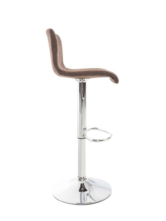 Banqueta alta Hoover tecido C, castanho