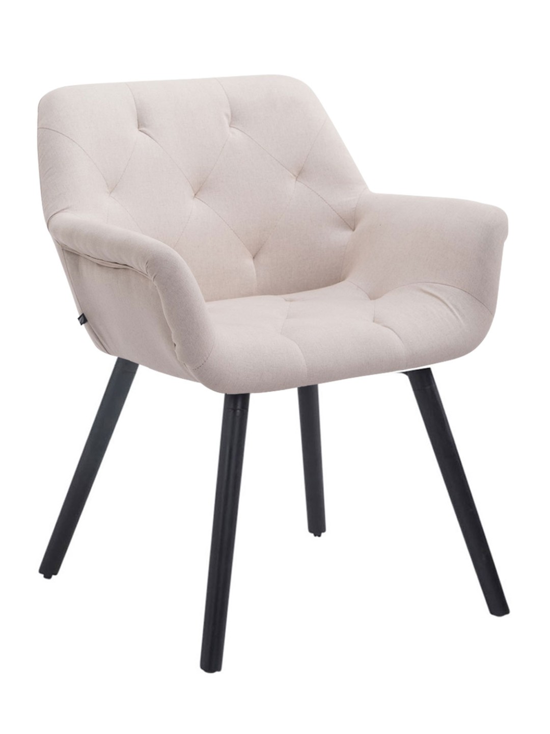 Cadeira para visitantes tecido Cassidy, bege