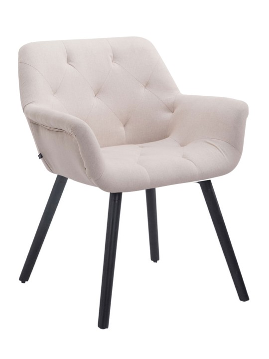 Cadeira para visitantes tecido Cassidy, bege