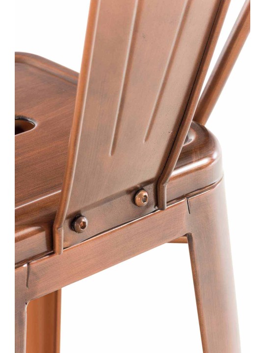 Banqueta alta Aiden, cobre