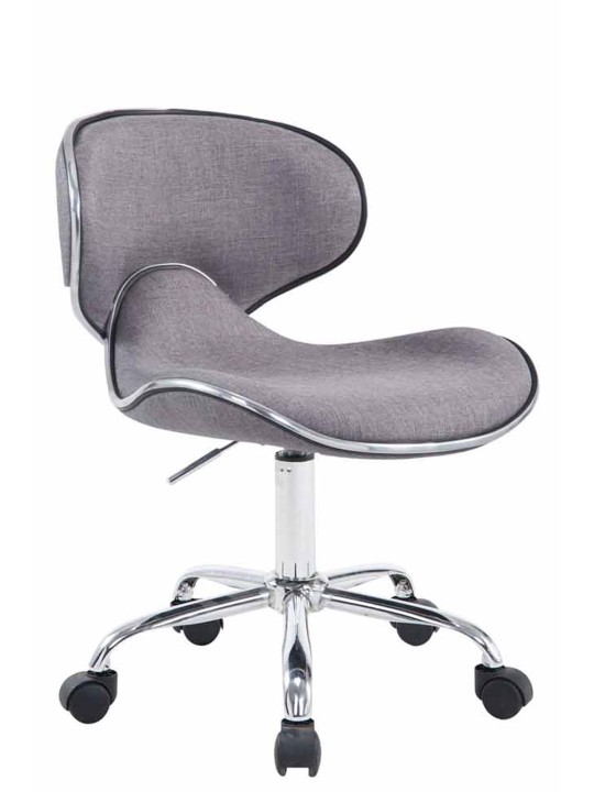 Banqueta de trabalho Las Vegas V2 tecido, cinza