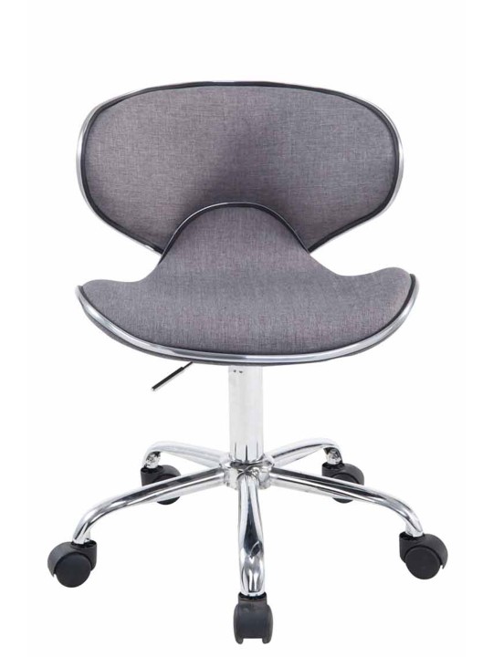 Banqueta de trabalho Las Vegas V2 tecido, cinza