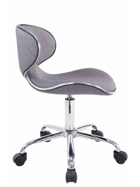 Banqueta de trabalho Las Vegas V2 tecido, cinza