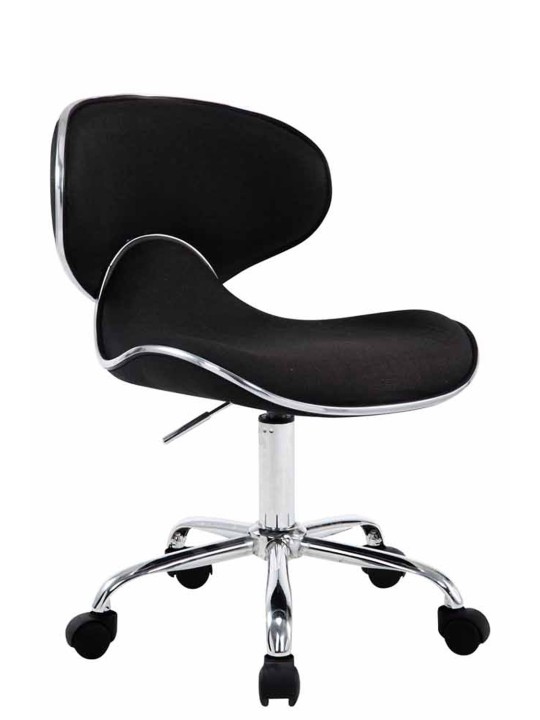 Banqueta de trabalho Las Vegas V2 tecido, preto