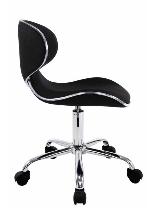 Banqueta de trabalho Las Vegas V2 tecido, preto