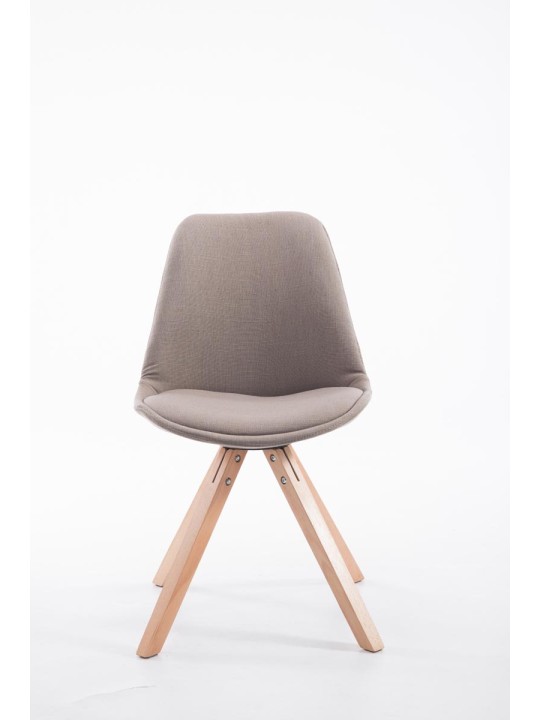 Cadeira para visitantes tecido Toulouse Natura Square, taupe