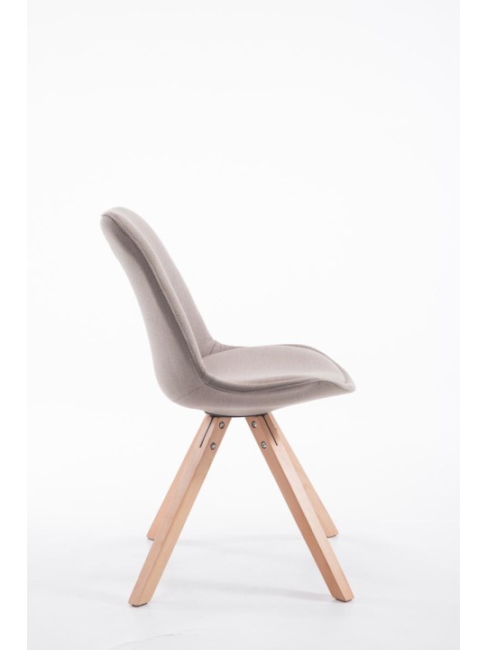 Cadeira para visitantes tecido Toulouse Natura Square, taupe