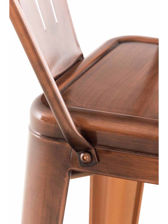 Conjunto de 2 bancos altos Aiden, cobre