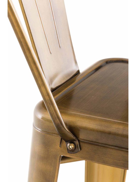 Conjunto de 2 bancos altos Aiden, dourado Conjunto de 2 bancos altos Aiden, dourado