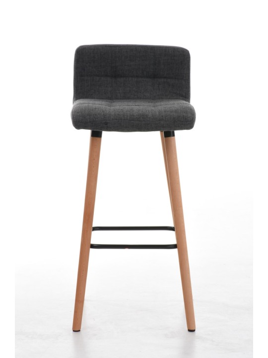 Conjunto de 2 bancos altos em tecido Lincoln natural, cinza claro Conjunto de 2 bancos altos em tecido Lincoln natural, cinza claro