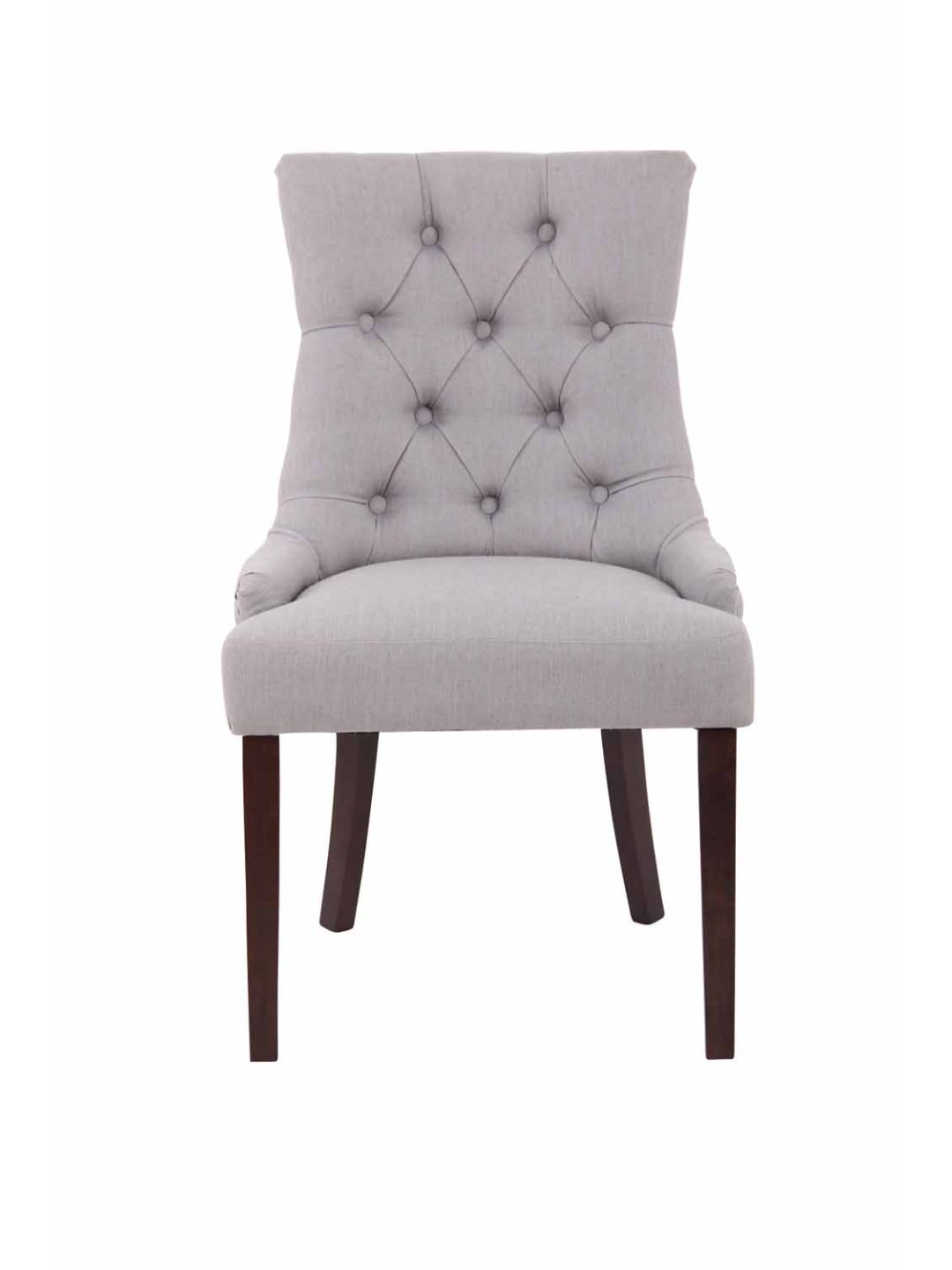 Cadeira da sala de jantar tecido Aberdeen antigo, cinza