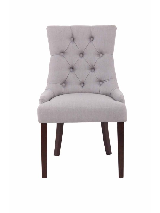 Cadeira da sala de jantar tecido Aberdeen antigo, cinza