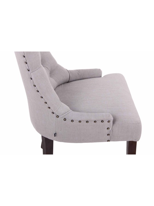 Cadeira da sala de jantar tecido Aberdeen antigo, cinza