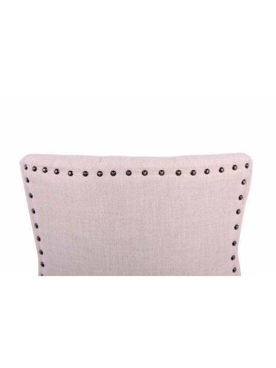 Cadeira da sala de jantar tecido Aberdeen antigo, creme