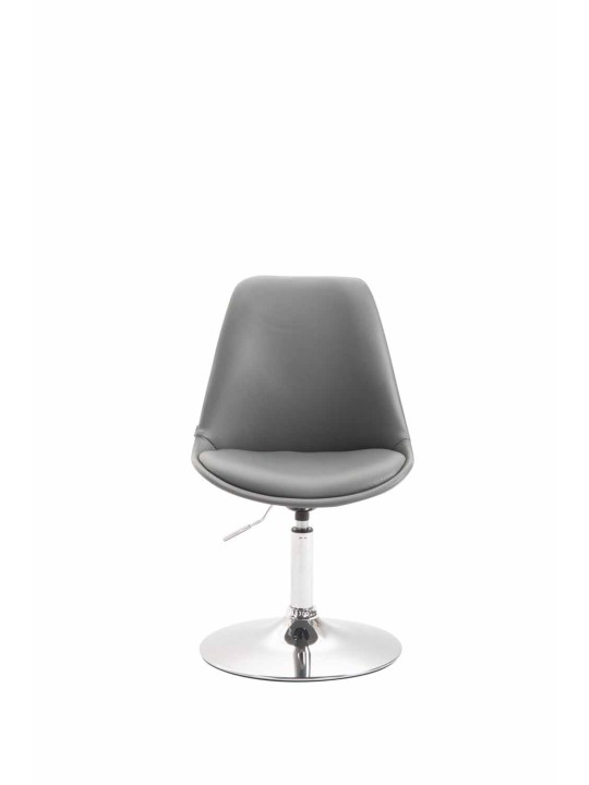 Cadeira Maverick C couro sintético, cinza