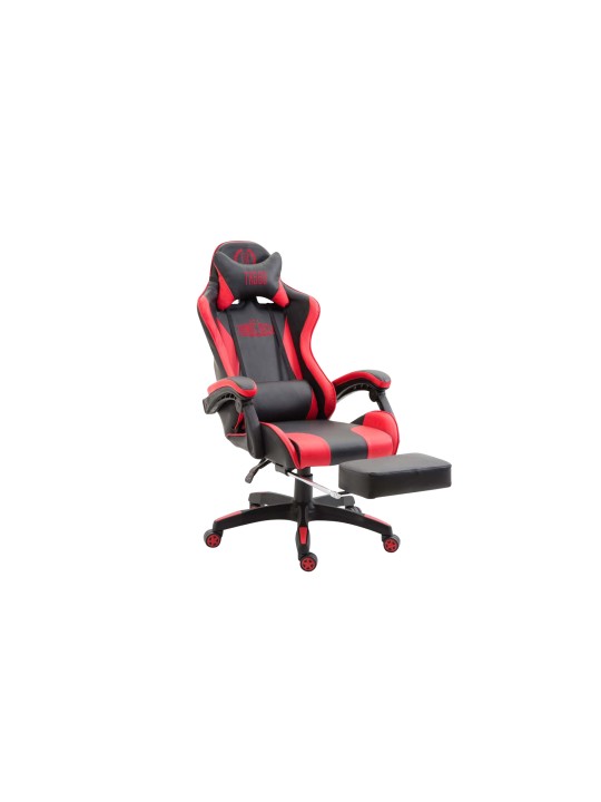 Cadeira de escritório Ignite em couro sintético, preto/vermelho