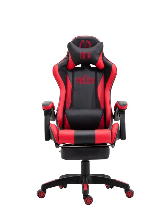 Cadeira de escritório Ignite em couro sintético, preto/vermelho