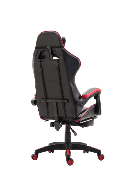 Cadeira de escritório Ignite em couro sintético, preto/vermelho