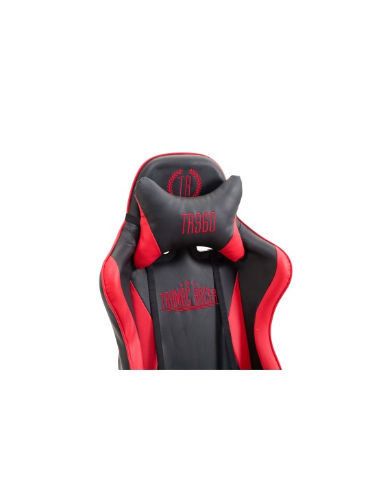 Cadeira de escritório Ignite em couro sintético, preto/vermelho