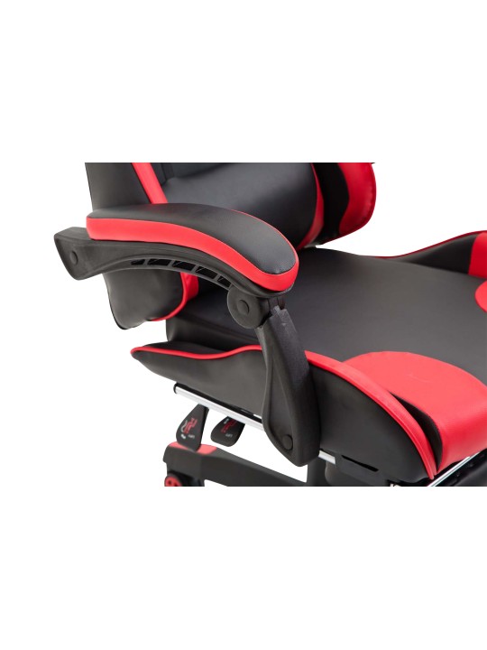 Cadeira de escritório Ignite em couro sintético, preto/vermelho