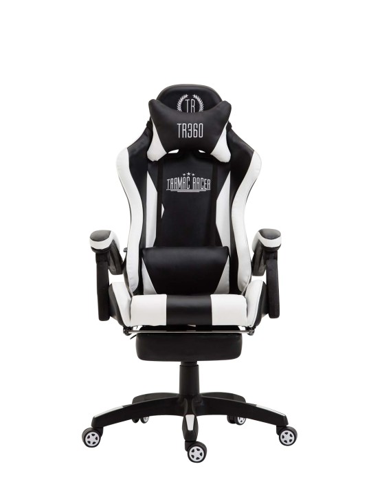 Cadeira de escritório Ignite em couro sintético, preto/branco