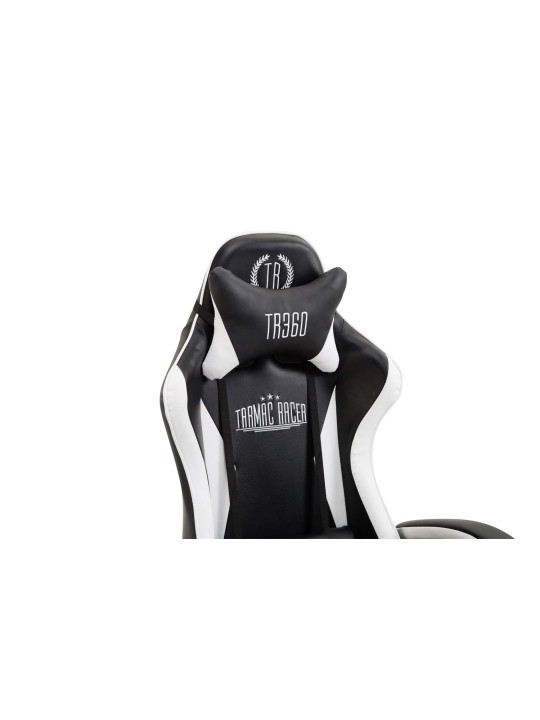 Cadeira de escritório Ignite em couro sintético, preto/branco