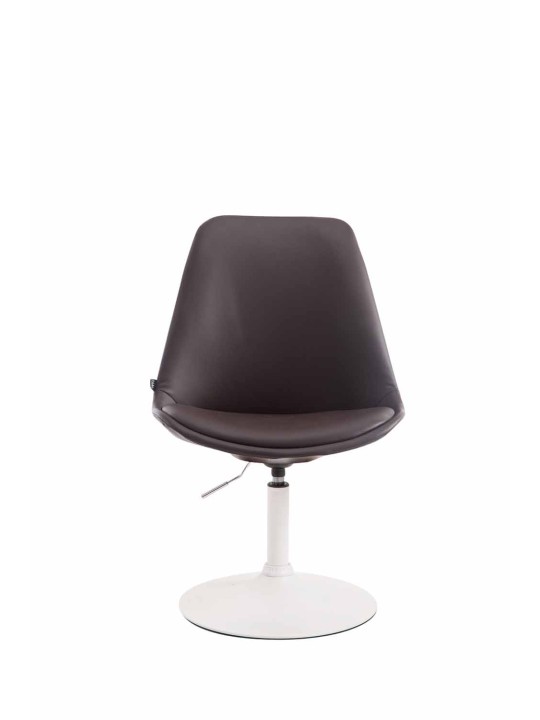 Cadeira Maverick W couro sintético, castanho