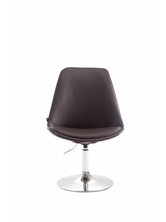 Cadeira Maverick C couro sintético, castanho