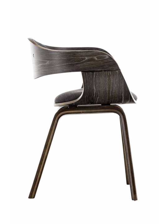 Cadeira para visitantes em tecido Kingston, cinza/cinza escuro