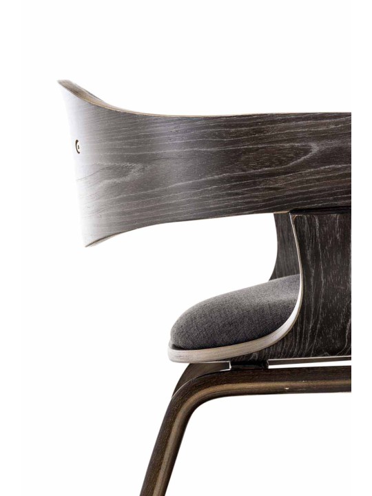 Cadeira para visitantes em tecido Kingston, cinza/cinza escuro