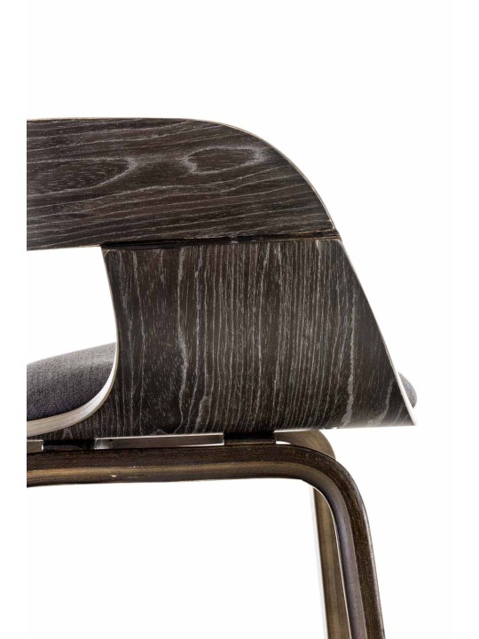 Cadeira para visitantes em tecido Kingston, cinza/cinza escuro