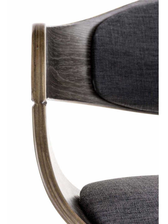 Cadeira para visitantes em tecido Kingston, cinza/cinza escuro