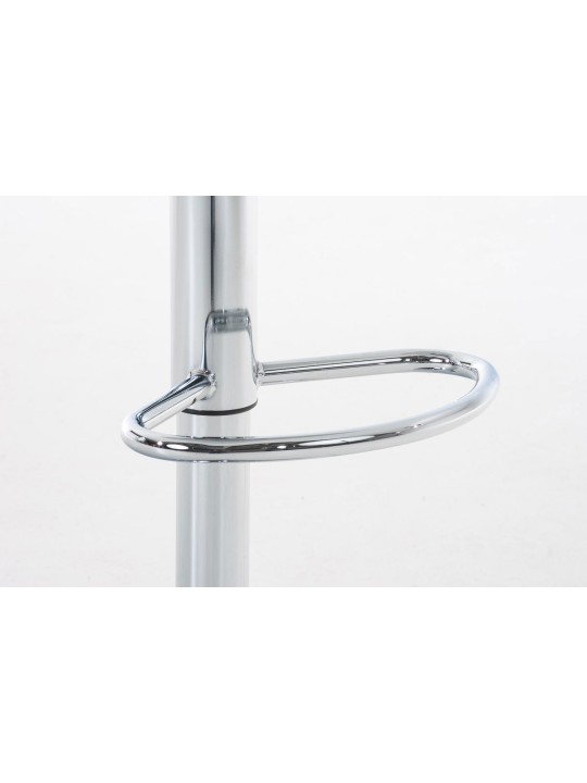 Conjunto de 2 bancos altos Hoover plástico cromado, branco Conjunto de 2 bancos altos Hoover plástico cromado, branco