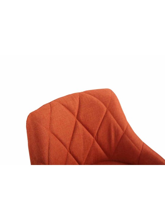 Conjunto de 2 bancos altos tecido Lazio C, laranja