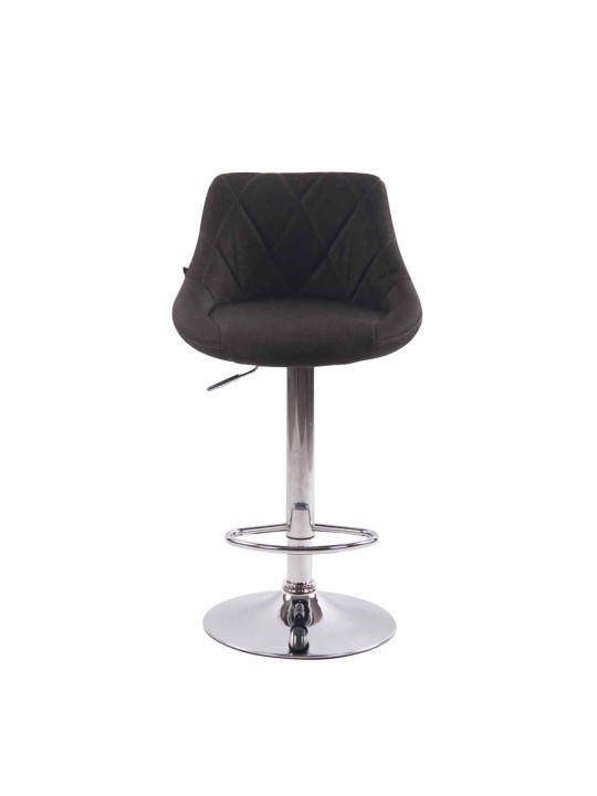 Conjunto de 2 bancos altos tecido Lazio C, cinza escuro