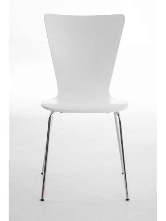 Conjunto de 2 cadeiras para visitantes Aaron, branco