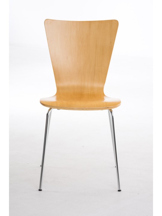 Conjunto de 2 cadeiras para visitantes Aaron, natural