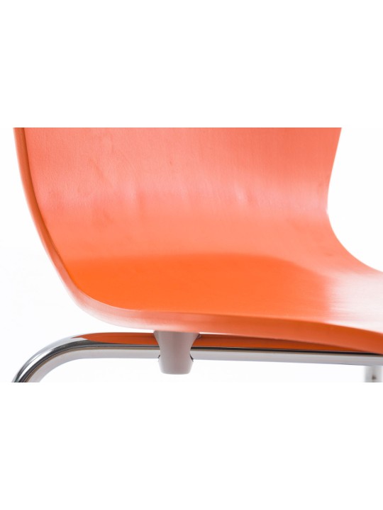 Conjunto de 2 cadeiras para visitantes Aaron, laranja