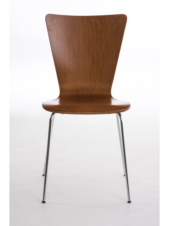 Conjunto de 2 cadeiras para visitantes Aaron, castanho