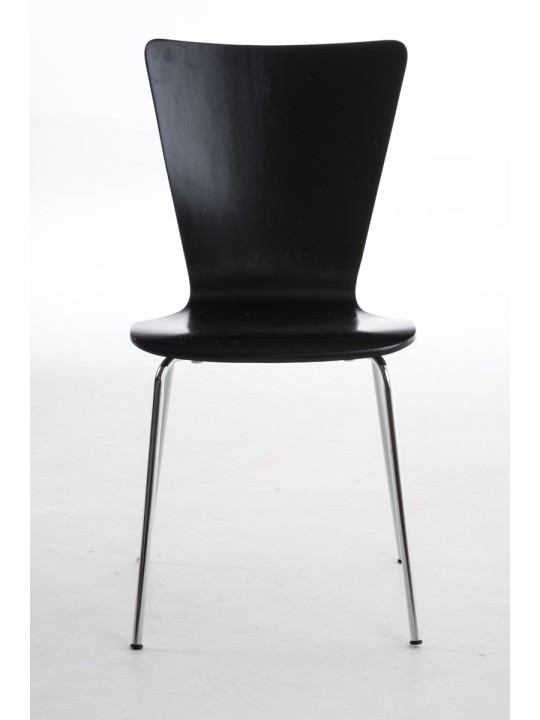 Conjunto de 2 cadeiras para visitantes Aaron, preto