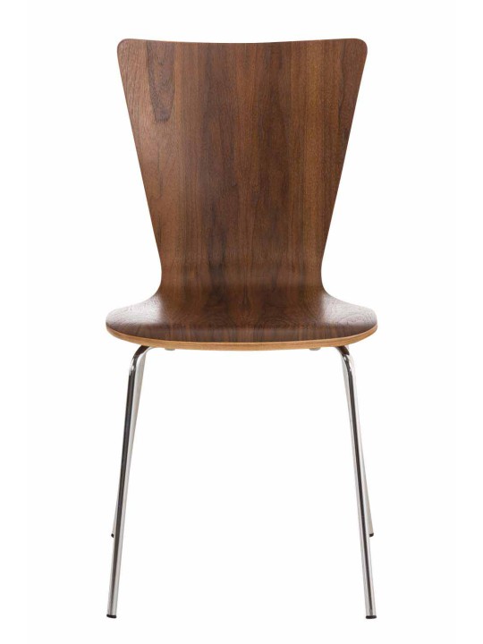 Conjunto de 2 cadeiras para visitantes Aaron, nogueira